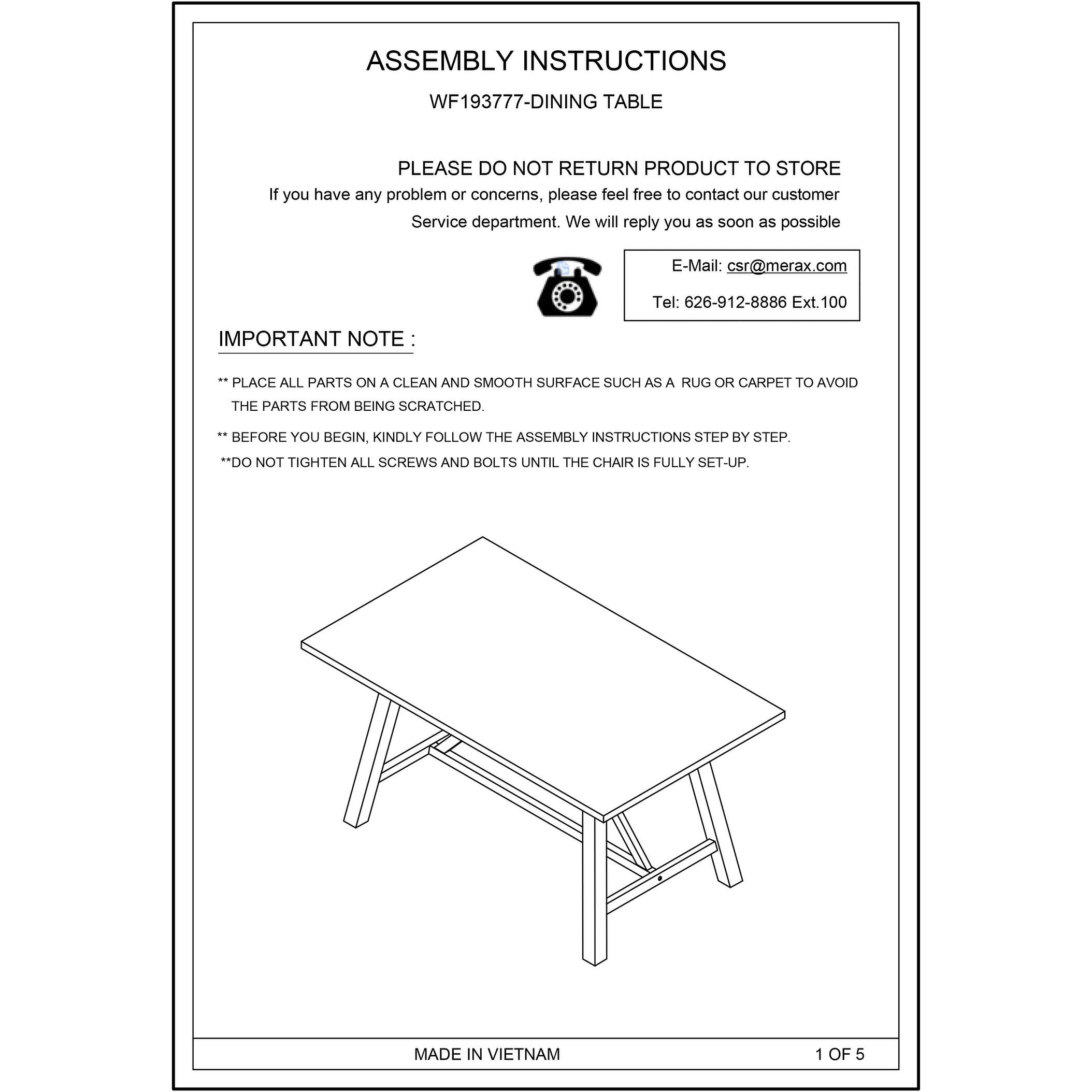 6Piece Rustic Triangular Support Dining Table Set Wood Upholstered