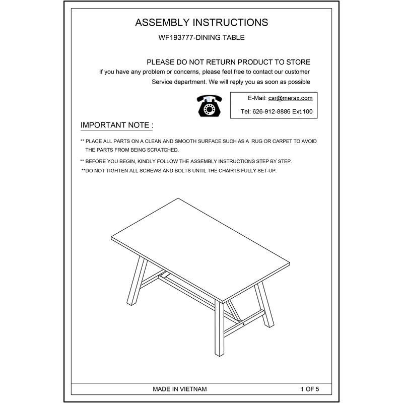 6Piece Rustic Upholstered Dining Room Table Set with 4 Chairs&1 Bench
