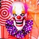 preview thumbnail 10 of 9, Haunted Hill Farm 20-In. Hanging Talking Clown Head, Halloween Decoration for Indoor or Covered Outdoor Display, , Purple