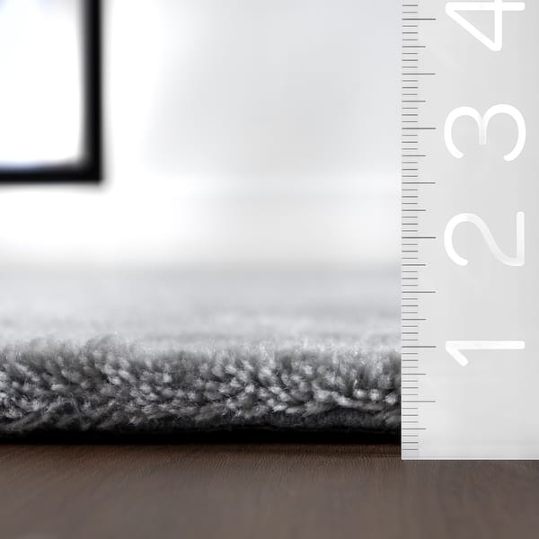 dimension image slide 0 of 4, Gaia New Zealand Wool Shag Area Rug