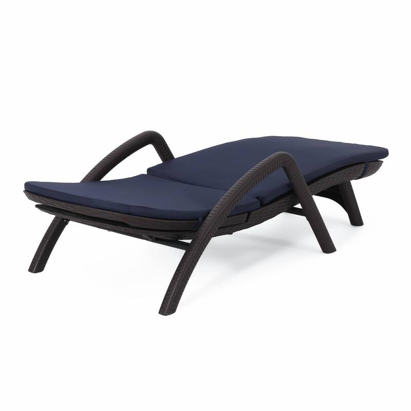 rgonomic Outdoor Chair with Wicker Texture - Durable, Comfortable Cushion, Stable Design