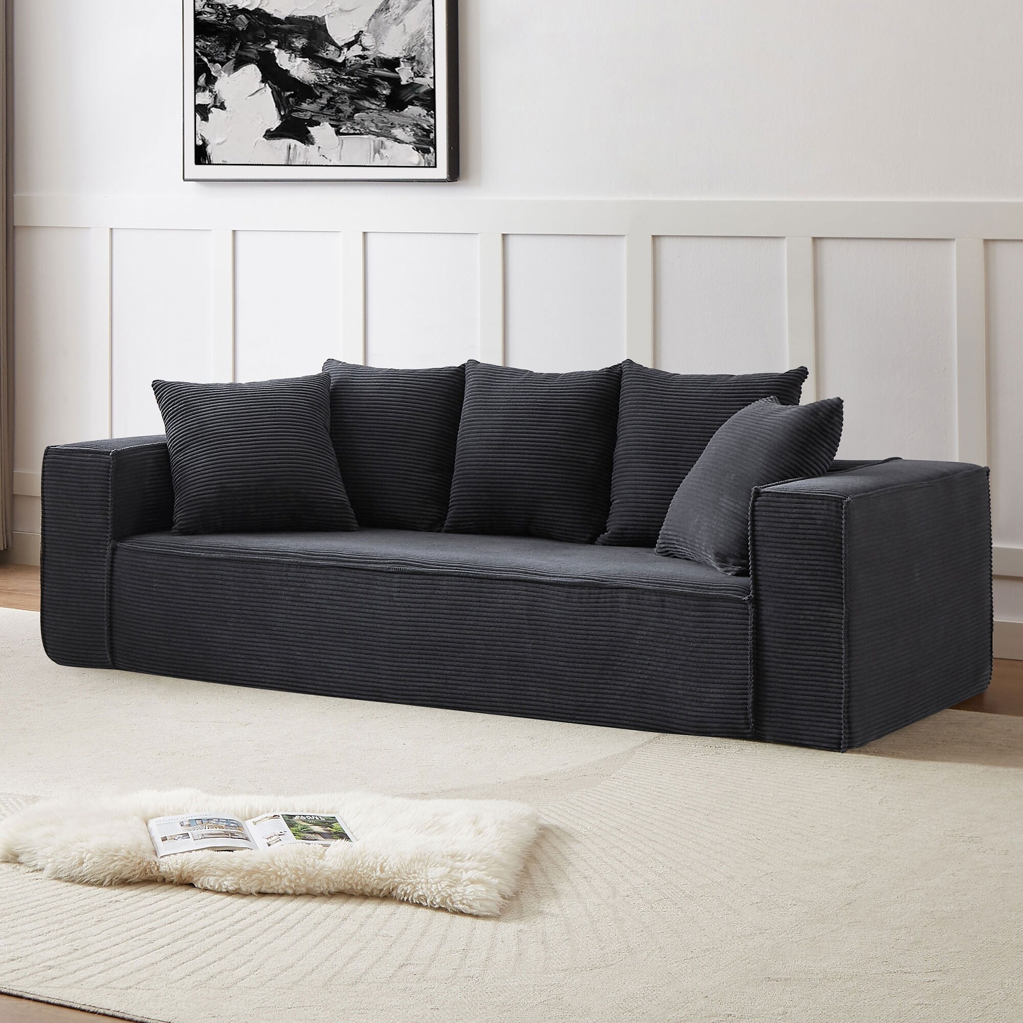 Sleek Design Spacious and Comfortable 3 Seater Couch for Modern Living Room