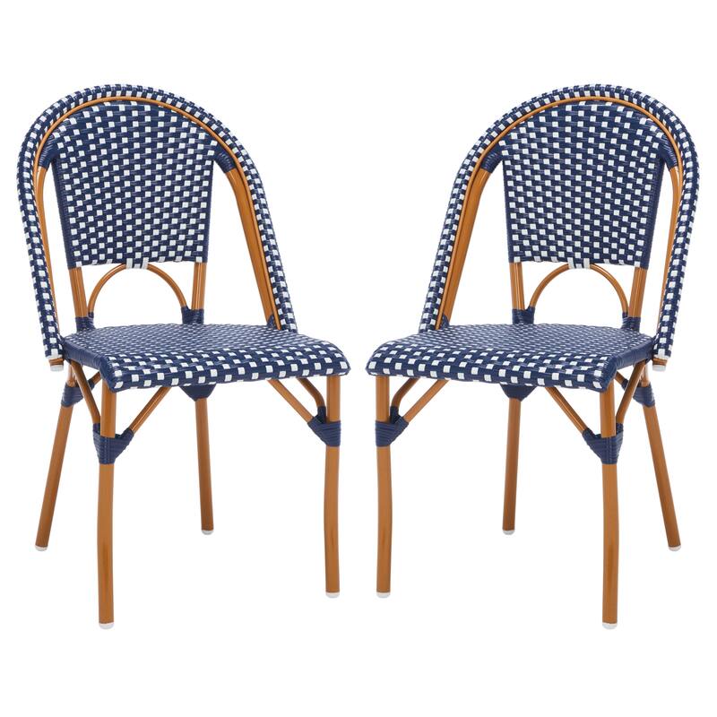 SAFAVIEH Emiliana Outdoor Side Chair Set of 2 (Fully Assembled) - 20Wx35Dx22H