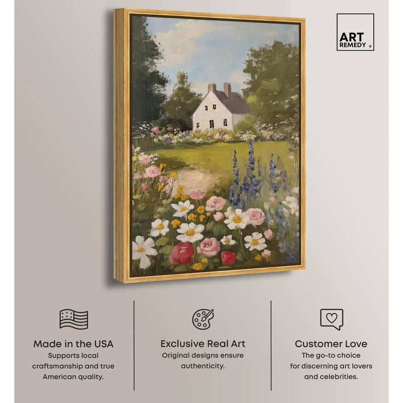 Floral Farmhouse I Canvas by Art Remedy