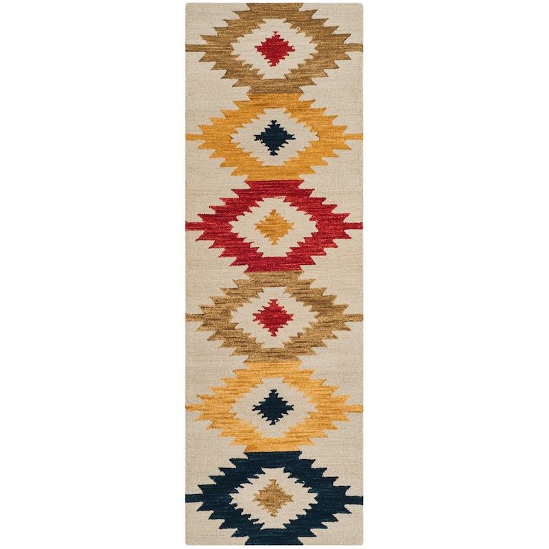 SAFAVIEH Handmade Aspen Ilijanka Boho Tribal Wool Rug