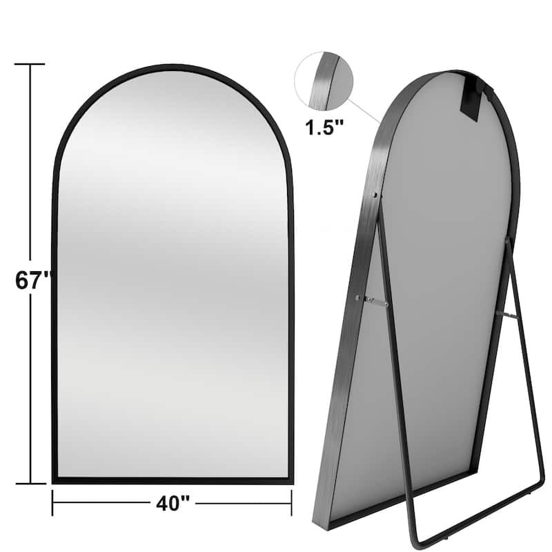 Arched Mirror Modern Full-length Mirror Floor Mirror - 67*40