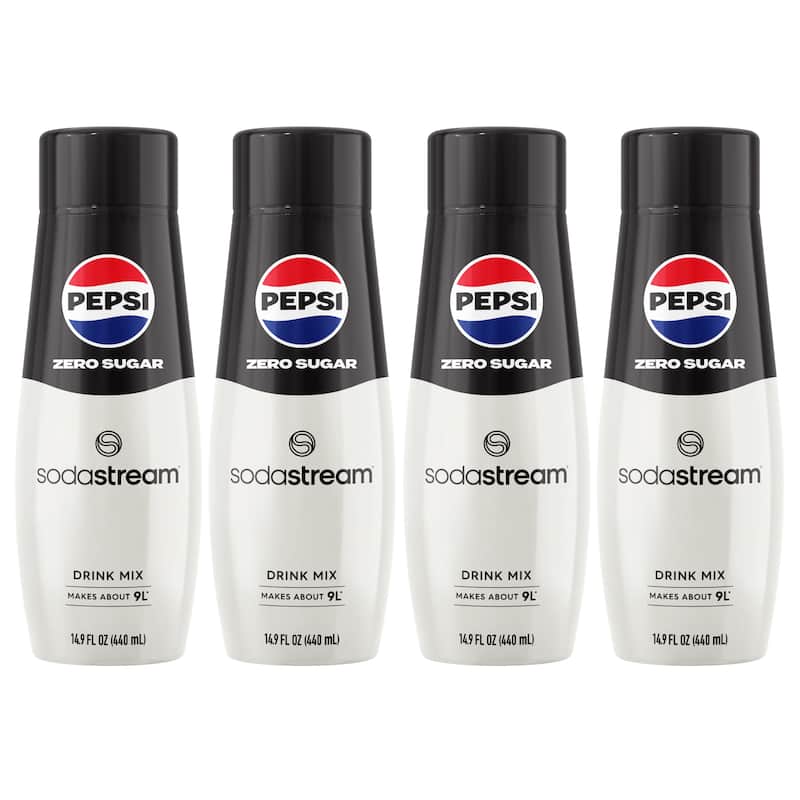 SodaStream® Pepsi® Zero Sugar Drink Mix 4-Pack - Clear