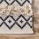 preview thumbnail 3 of 7, Nuloom Boho Ivory Handmade Casual Lavish Diamond Overstriped Area Rug