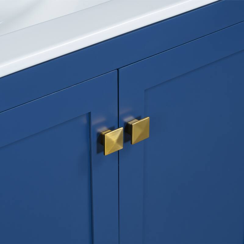 30" Bathroom Vanity with Single Sink Soft Closing 2 Doors and a Drawer