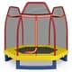 preview thumbnail 4 of 48, Costway 7FT Kids Trampoline Outdoor Indoor Recreational Bounce Jumper Orange - Orange