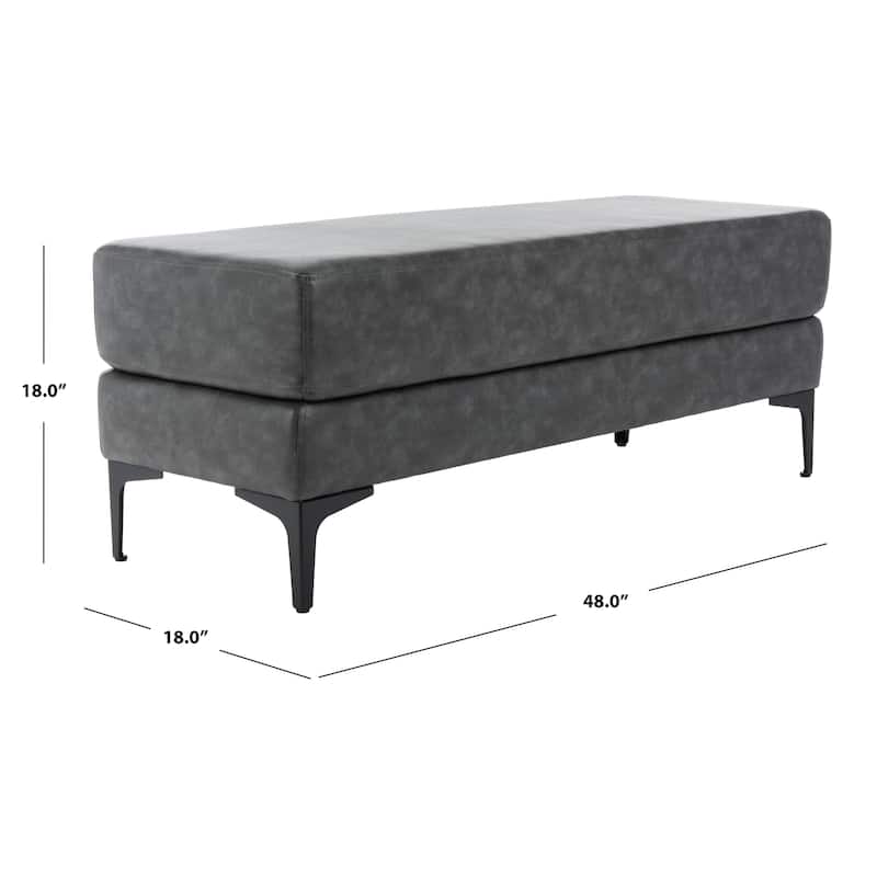SAFAVIEH Elise Rectangular Bench - 48" x 18" x 18"