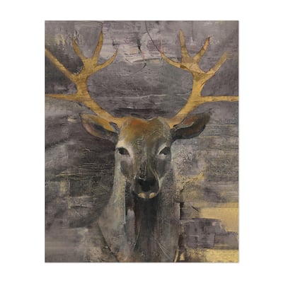 The Leader Gold Illustrations Animals Deer Stag Art Print/Poster - Bed ...