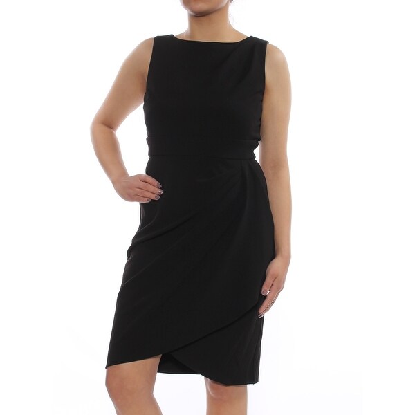 dkny black sleeveless dress