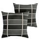 preview thumbnail 2 of 3, Sorra Home Sunbrella Outdoor Double Petite Flange Pillow Set of 2