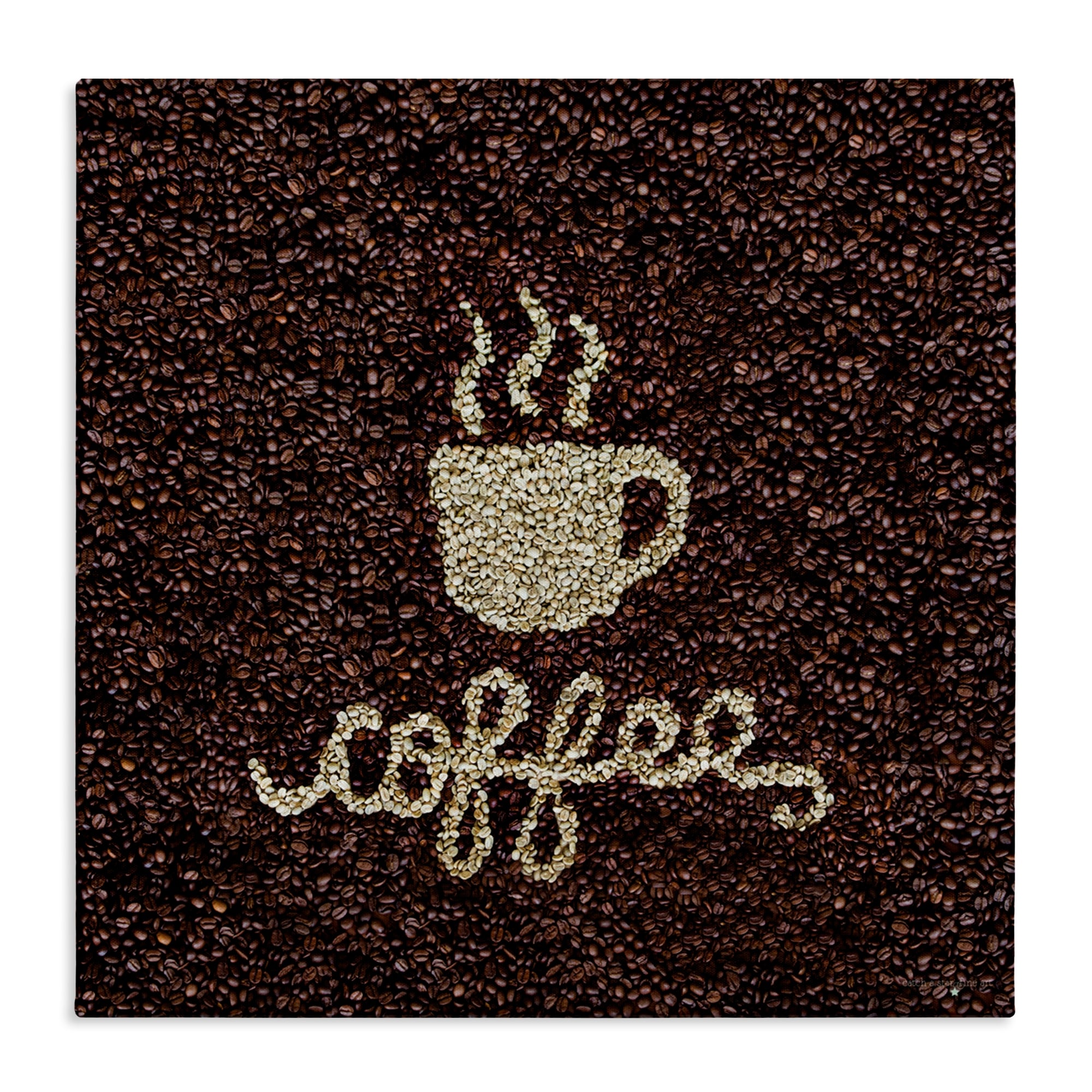 Stupell Coffee Bean Pattern Canvas Wall Art Design by Seven Trees Design