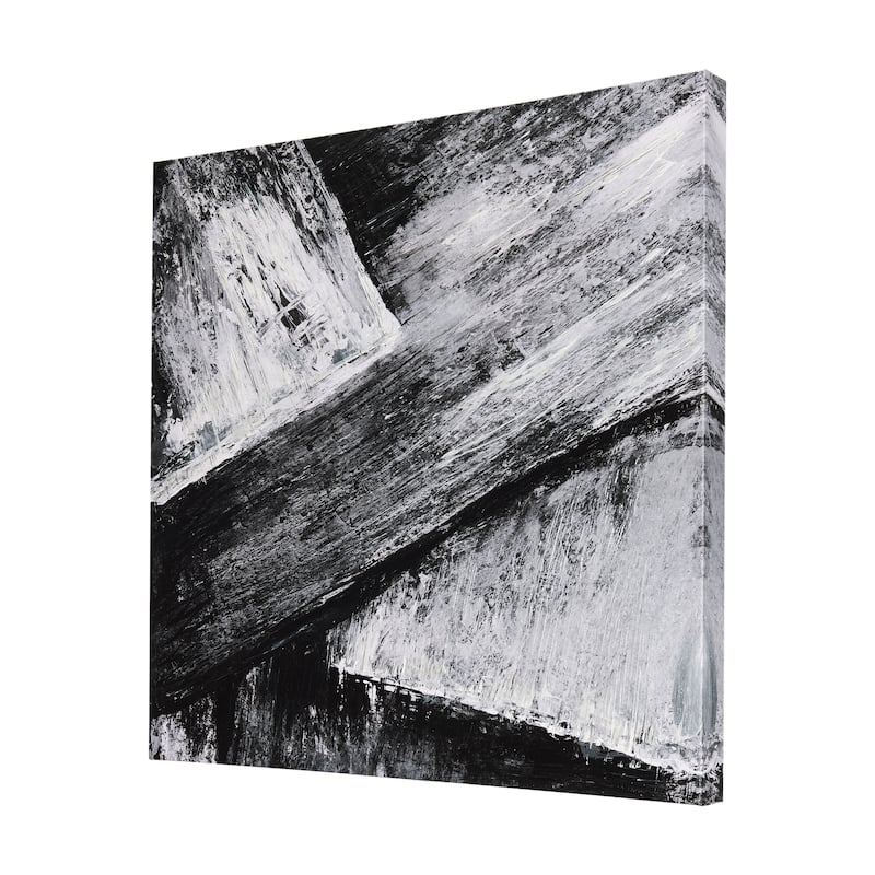 Black Composition I (41 x 41) Canvas Art Print