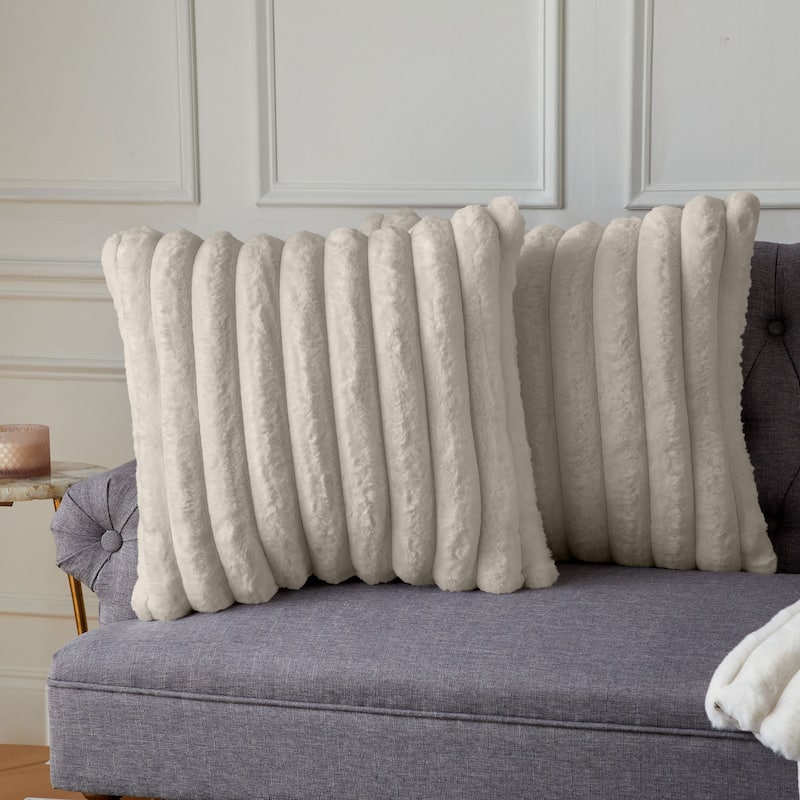 Sorra Home Indoor Knife Edge Pillow Set of 2
