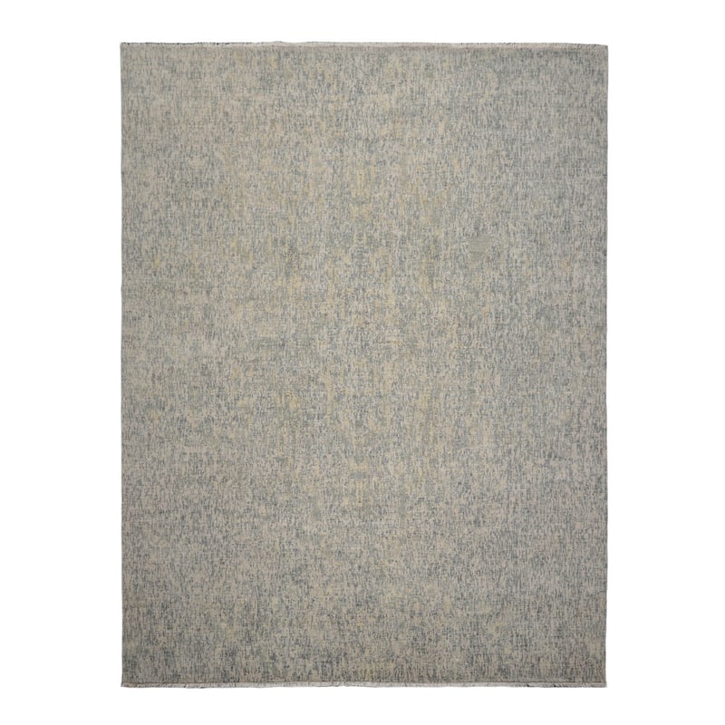 Hand Knotted Sherpa Gray Wool Modern & Contemporary Oriental Area Rug - 9' x 12'