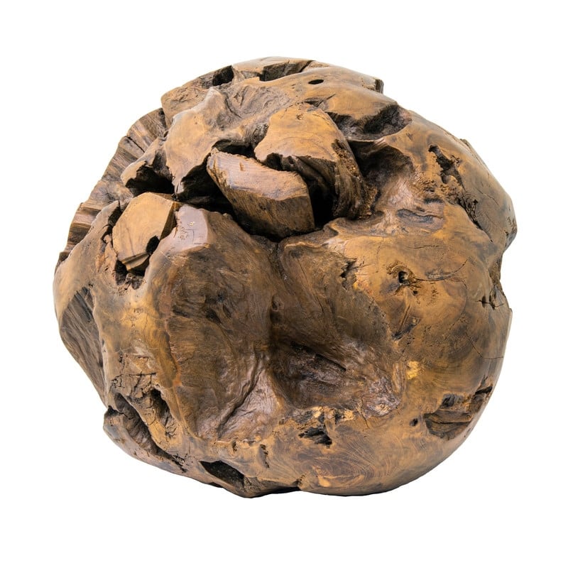 Teak Root Sphere 14-16 inches