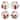 Certified International Santa Delight Set of 4 Dessert Plate 9in asst - 9" L x 9" W x 1" H