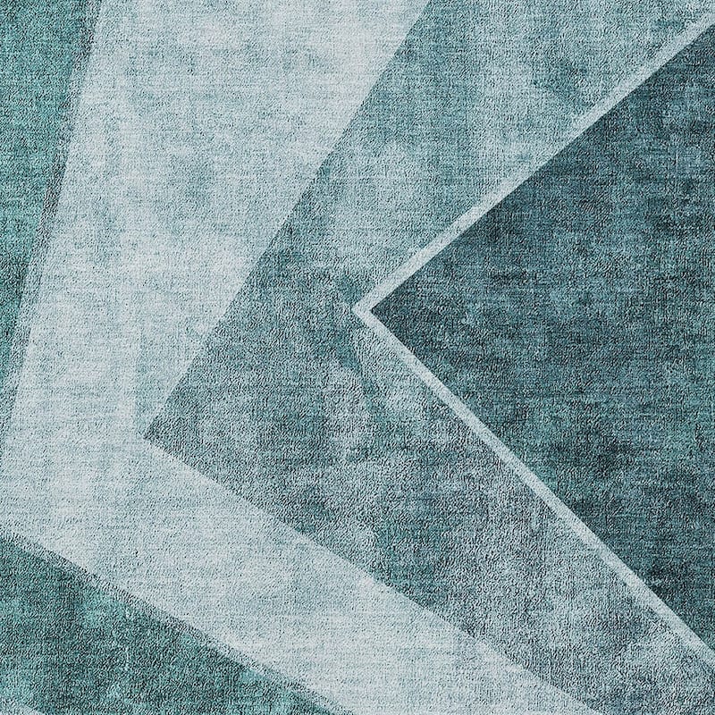 HomeRoots Geometric Transitional Rectangle Outdoor Rug