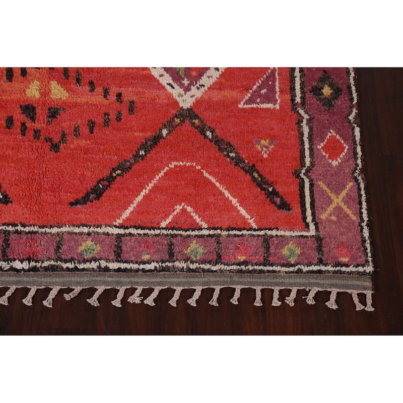 Tribal Oriental Moroccan Dining Room Area Rug Wool Hand-knotted Carpet - 8'0" x 11'0"