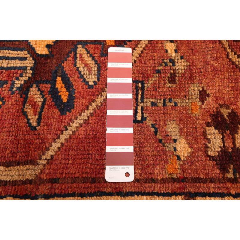 ECARPETGALLERY Hand-knotted Melis Vintage Red Wool Rug - 4'9 x 14'7