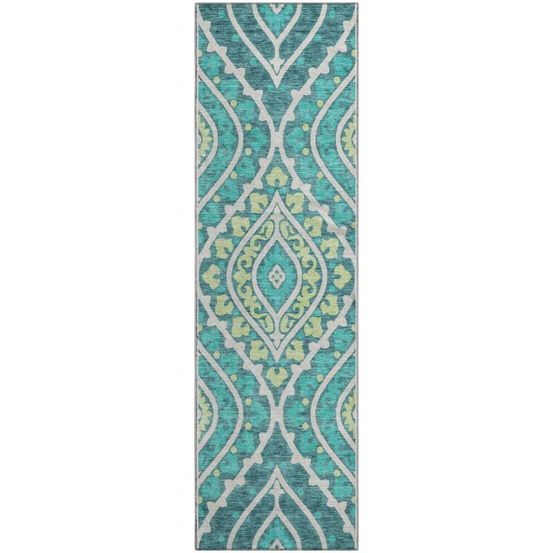 Premium Washable Super Soft Diamond Medallions Mayfield Rug