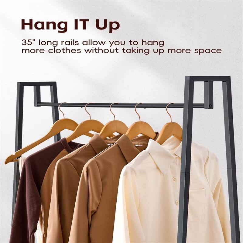 Clothes Rack for Hanging Clothes - 15"D x 35"W x 63"H