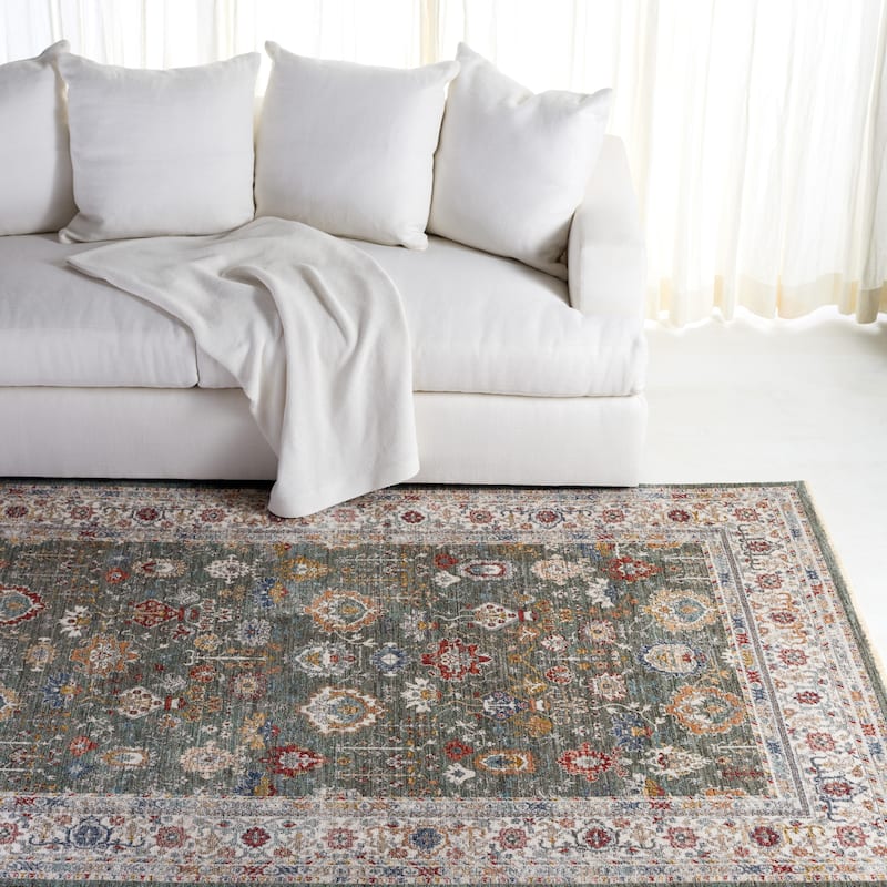 SAFAVIEH Lauren Ralph Lauren Lefka Rug - 6' x 9'2" - Sage/Ivory
