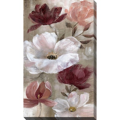 "Transient Garden Reds I" Print on Canvas