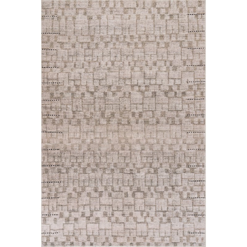 Nuloom Vessara Abstract Handmade Wool Area Rug - 4' x 6' - Beige - Rectangle