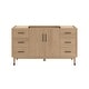 preview thumbnail 12 of 10, Fresca FCB4460 Sawyer 60" Single Free Standing Vanity Cabinet Only Sunburst Oak