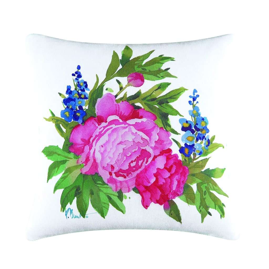 18" x 18" Blossoms Digital Print Pillow
