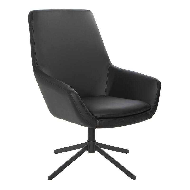 Swivel Office Chair with Black Nylon Base