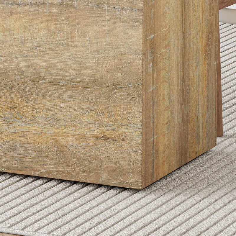 Elevate Your Living Space With This Square Mdf Coffee Table That Showcases Smooth Texture Patterns,15.7*15.7*15.7