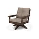 preview thumbnail 3 of 7, POLYWOOD Vineyard Deep Seating Swivel Chair Mahogany / Spiced Burlap