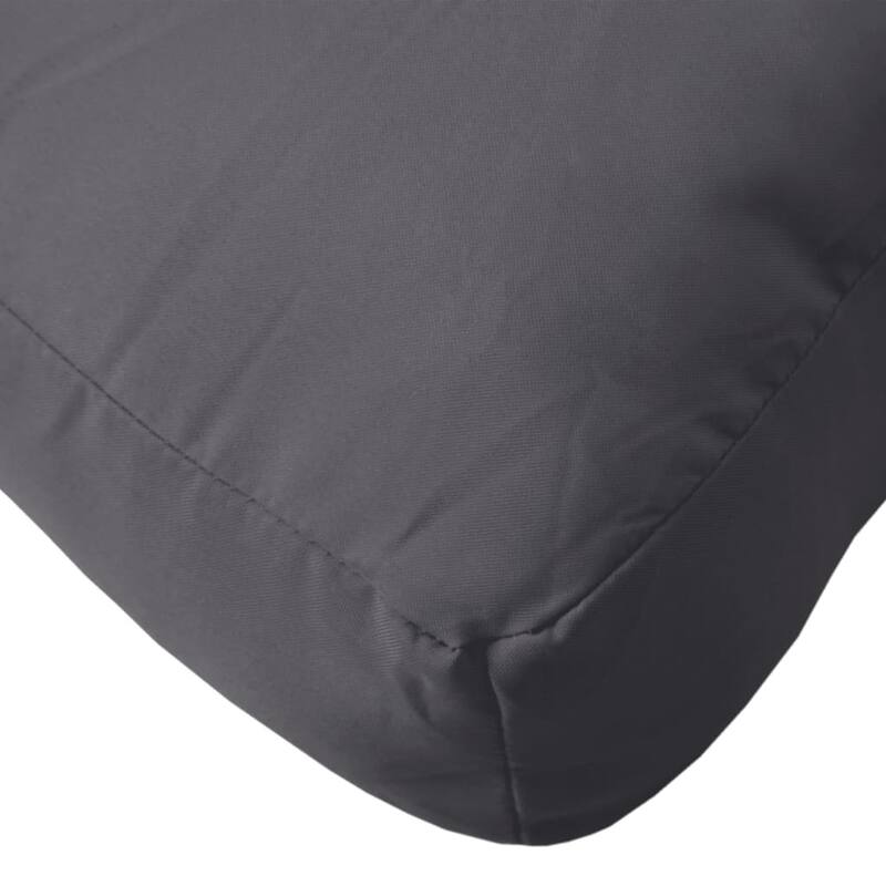 vidaXL Pallet Cushion Anthracite 100% Polyester Large - 31.5 x 31.5 x 4.7 in