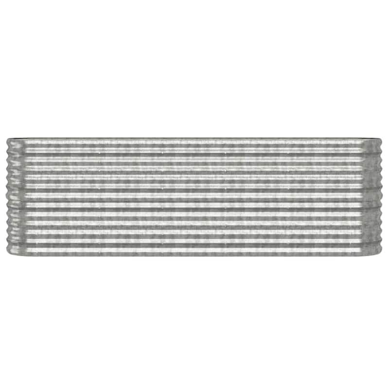 vidaXL Garden Raised Bed Patio Outdoor Raised Planter Box Powder-coated Steel