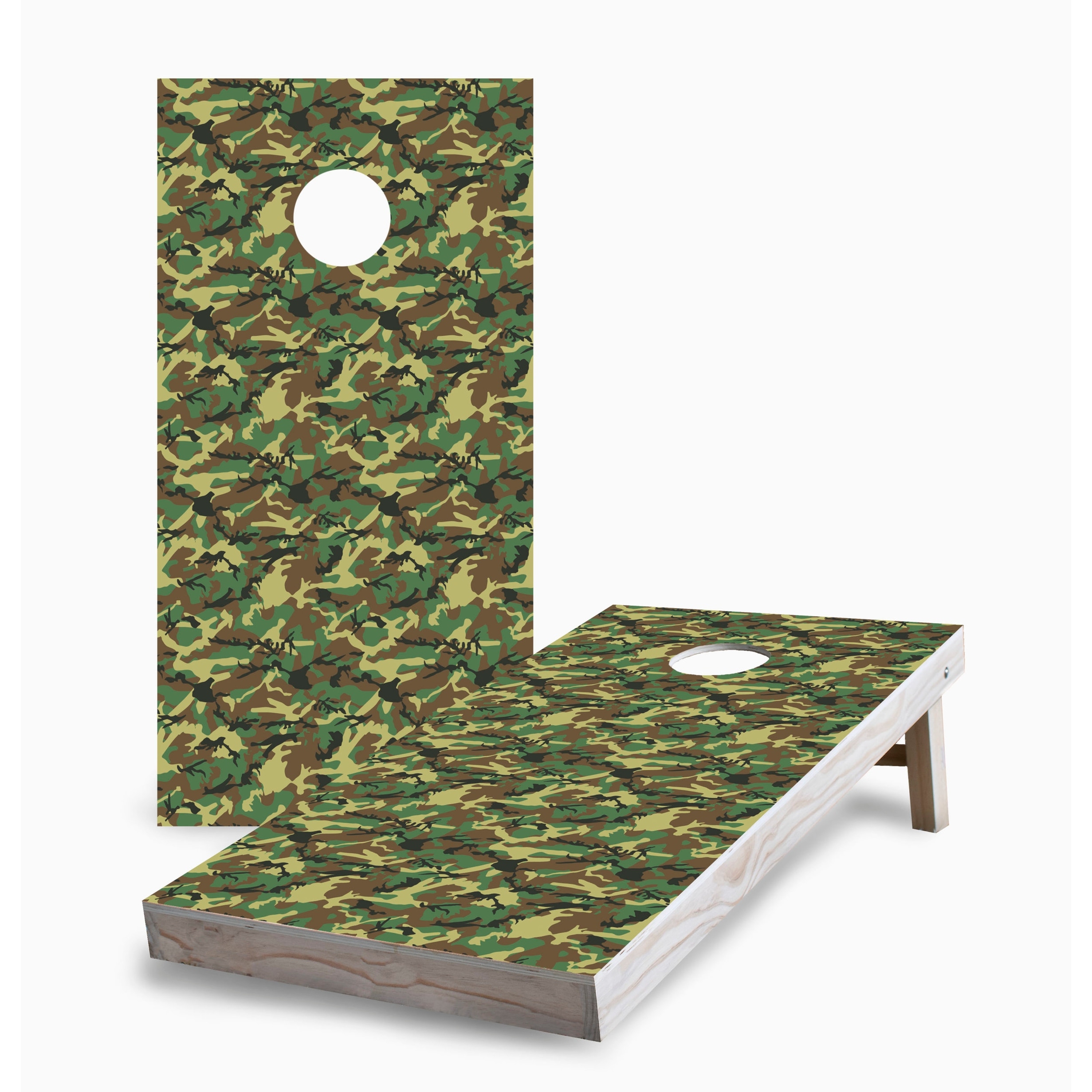 Classic Camouflage Corn Hole Board Set with Carry Case
