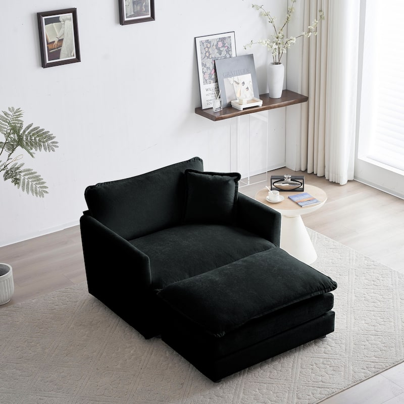 Cloud Chenille Upholstered Modular Sectional Sofa with DIY Combination Design