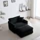 Option Black Accent Chairs+Ottoman