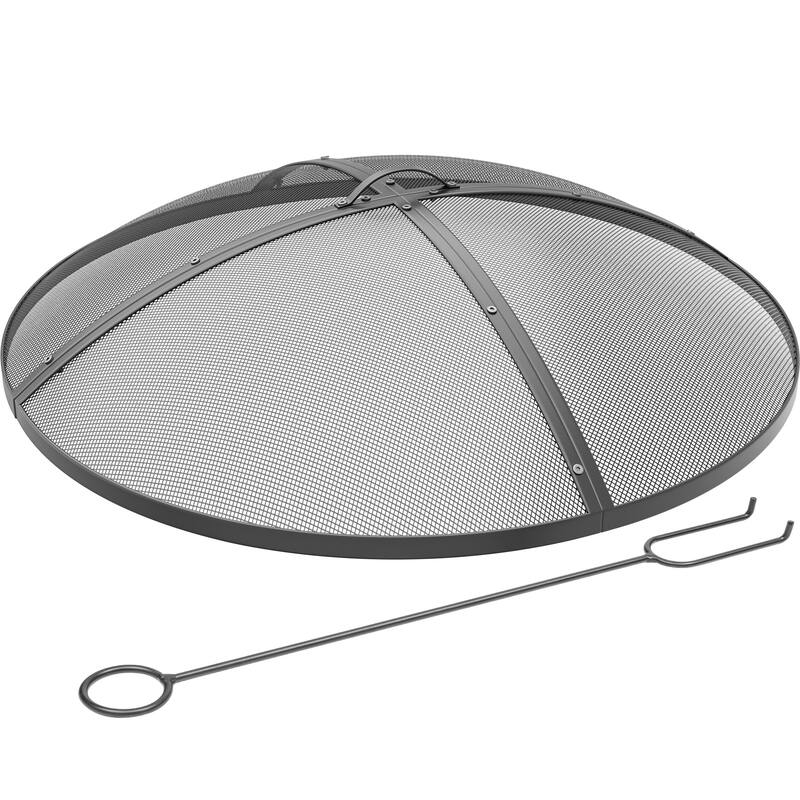 Moasis 30" Easy Access Fire Pit Spark Screen Lid Protector