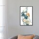 preview thumbnail 3 of 13, iCanvas "Abstract In Blue And Terracotta" by Sophie Rodionov Framed