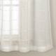 Lush Decor Farmhouse Textured Grommet Sheer Window Curtain Panel Pair