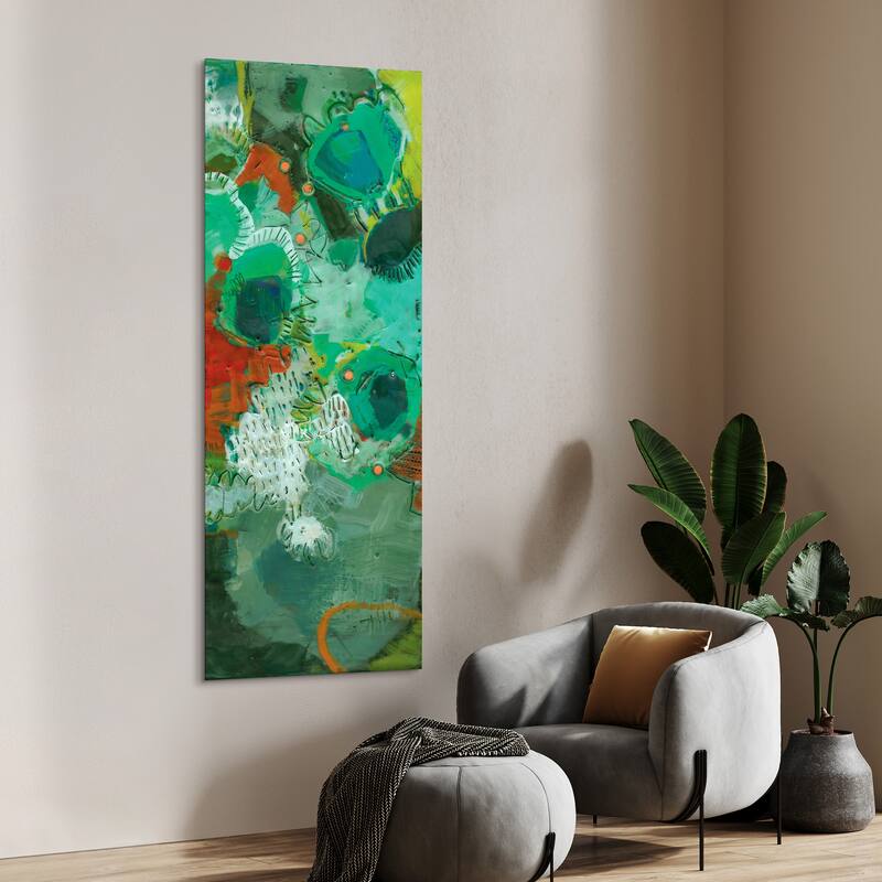 Empire Art"Lolly I" Frameless Tempered Art Glass Wall Art