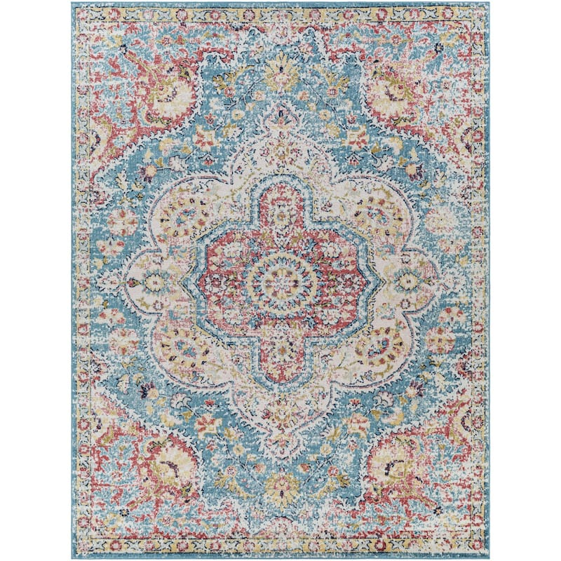 Livabliss Elaziz Updated Traditional Medallion Area Rug