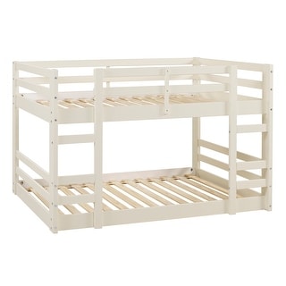Classic Solid Wood Stackable Twin over Twin Bunk Bed Frame