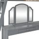 preview thumbnail 14 of 43, Full Wooden Loft Bed with U-shaped Desk, Storage Compartments & Tri-fold Mirror, Space-Saving for Bedroom or Guest Room, Grey