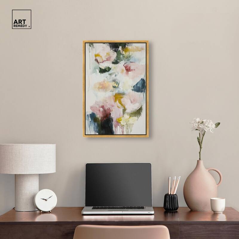 Dripping Colors I Canvas by Art Remedy